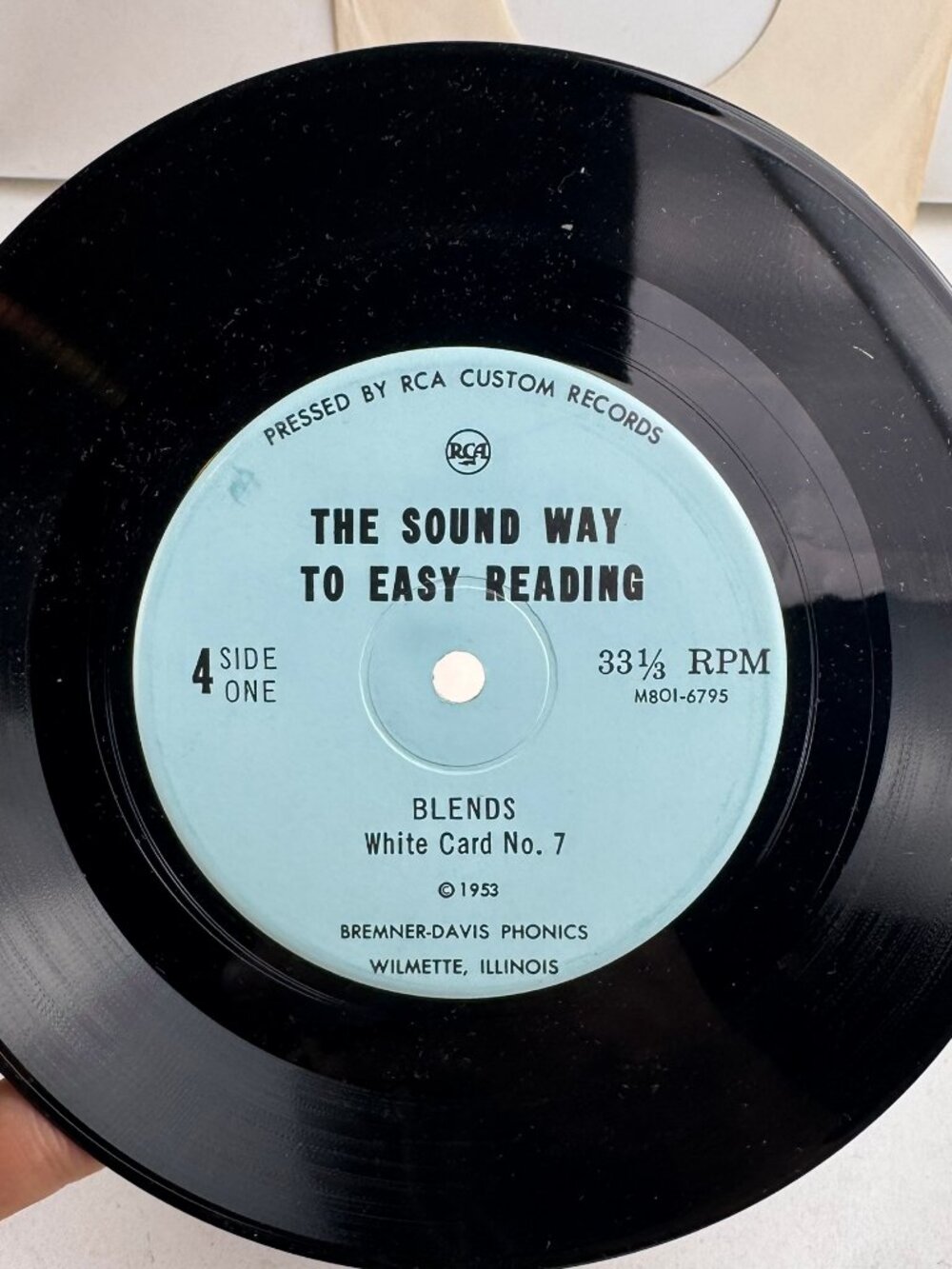 Vintage 1953 The Sound Way To Easy Reading Record 4 Bremner-Davis Phonics RCA 7"